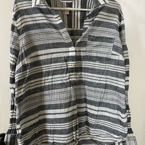 Black and White Merona Blouse, XL